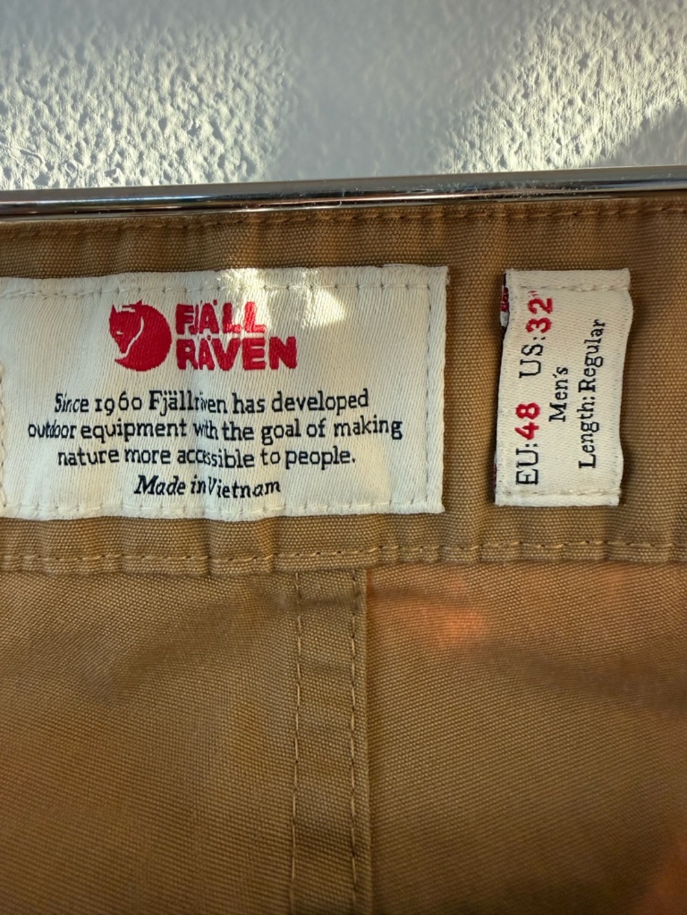 Fjallraven Men's Tan Cargo Pants - Picture 3 of 6